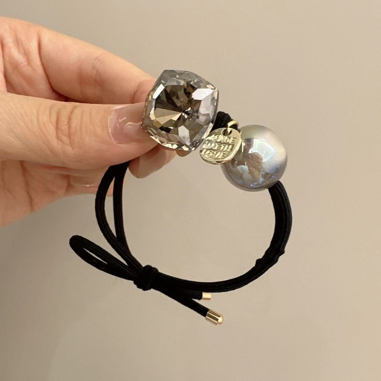 Simple Rubber Band Large Beads Durable Head Rope