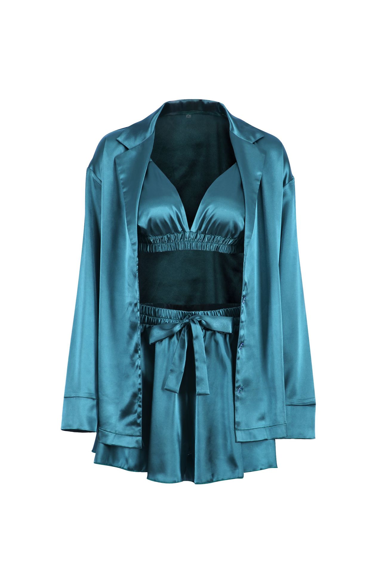 Luxury Comfortable Pajamas For Women 3 Piece Loungewear Set