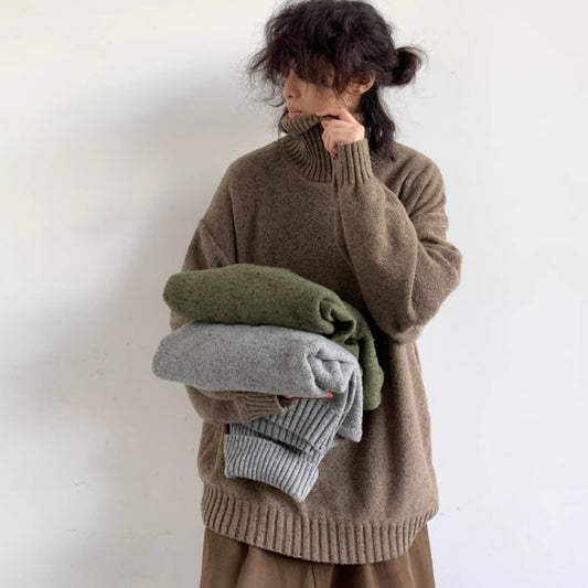Turtleneck Sweater Men's Pullover Knitting Bottoming Shirt