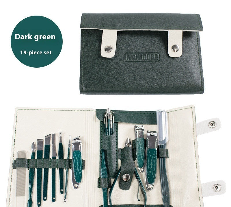 Stainless Steel Manicure Implement Nail Clippers Full Set