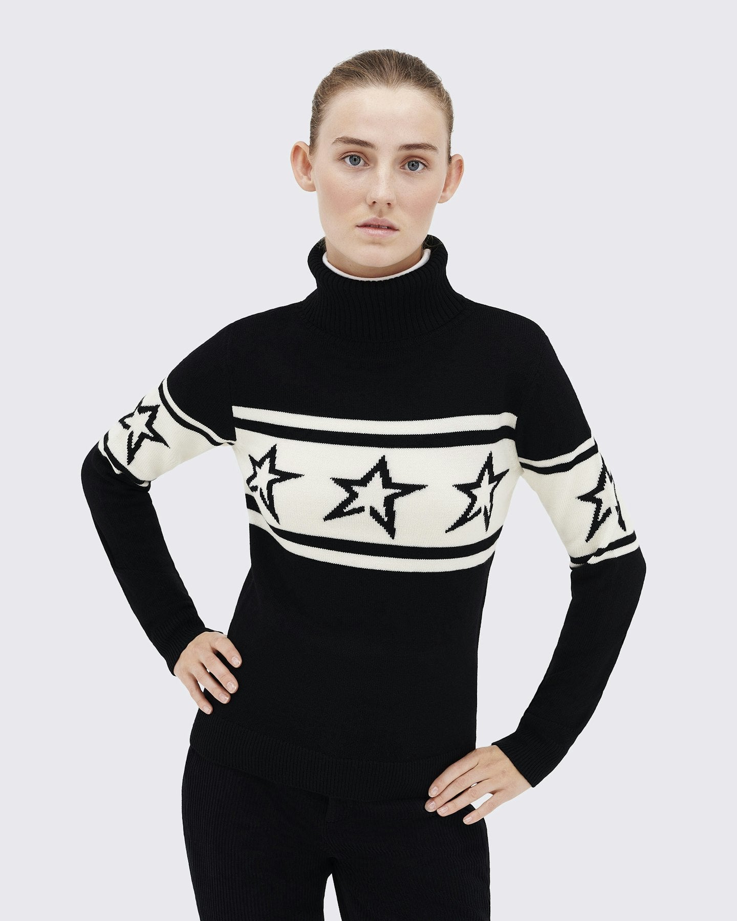 American Autumn And Winter New Slim Fit XINGX Printed Turtleneck Sweater