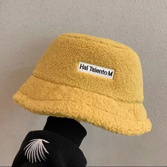 Cute Lamb Wool Fisherman Hat