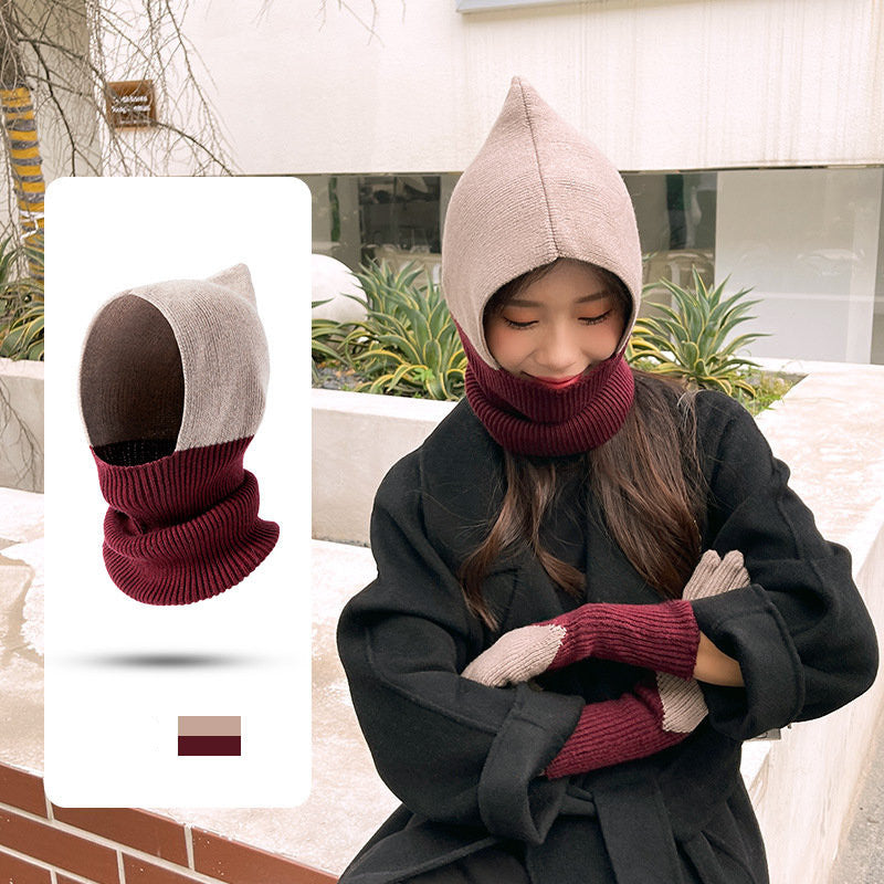 Women's Wool Knitted Long Gloves