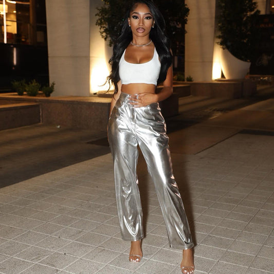 New Fashion High-waist Casual Pants