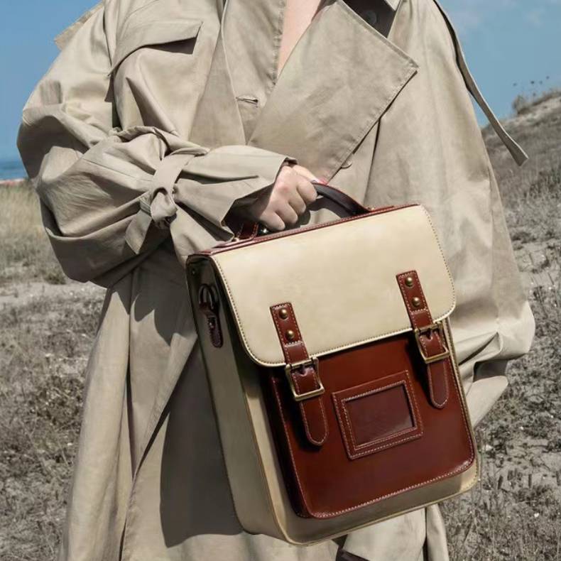 Vintage Cambridge Dame Tote Skuldertaske Rygsæk