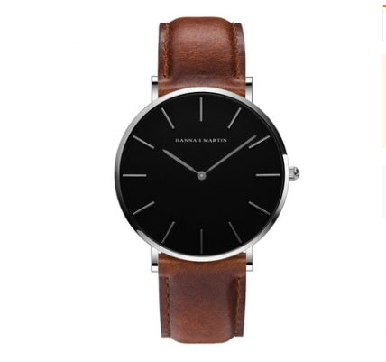 Simple quartz waterproof watch