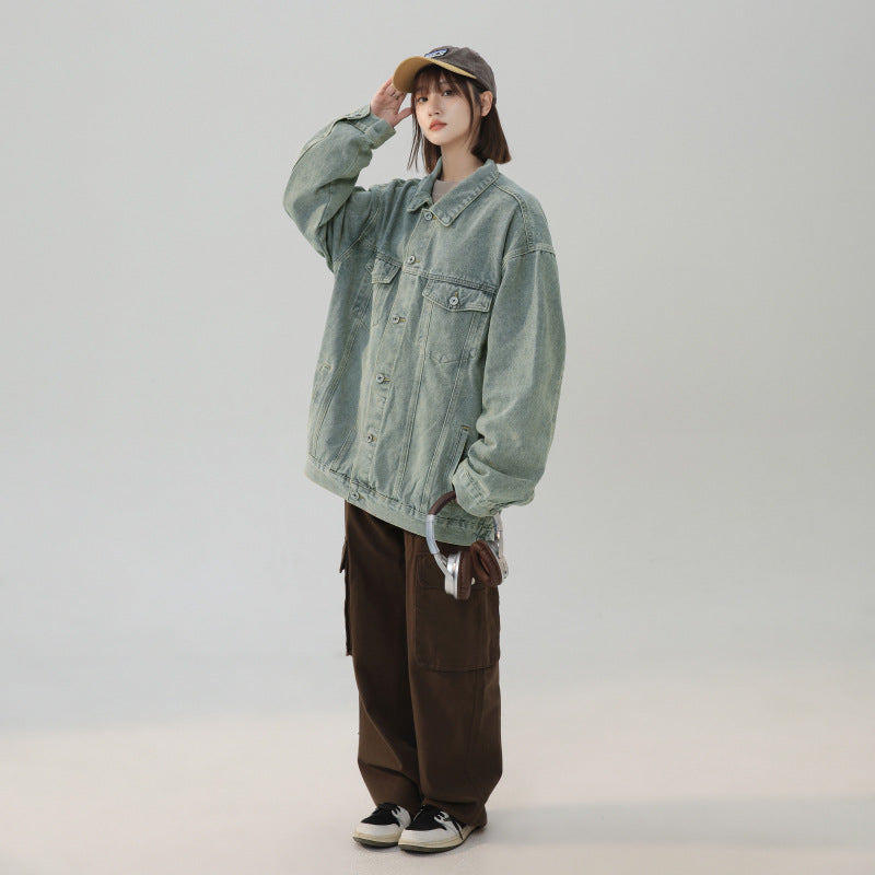 American Retro Loose Versatile Denim Jacket