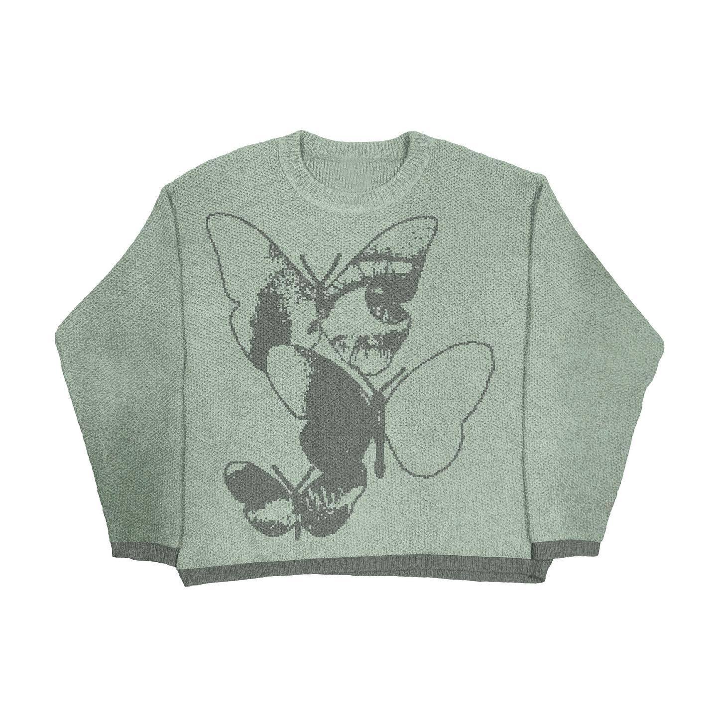 Retro Trendy Jacquard Pullover Sweater Top For Women