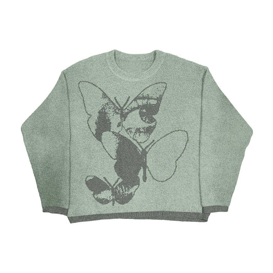 Retro Trendy Jacquard Pullover Sweater Top For Women