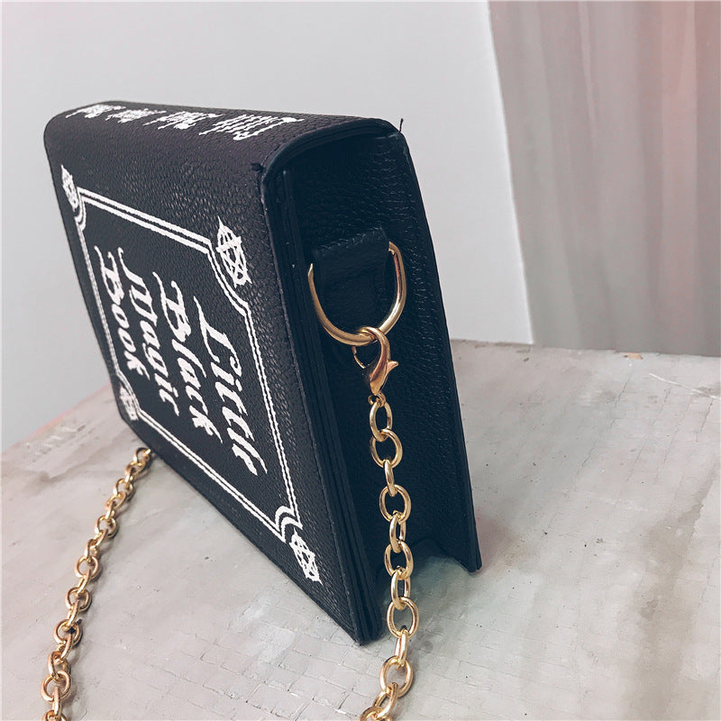 Vintage Modebrev Bogstil Pu Pung Daglig Clutch Taske Dametaske Skuldertaske Håndtaske Dame Crossbody Mini Messengertaske
