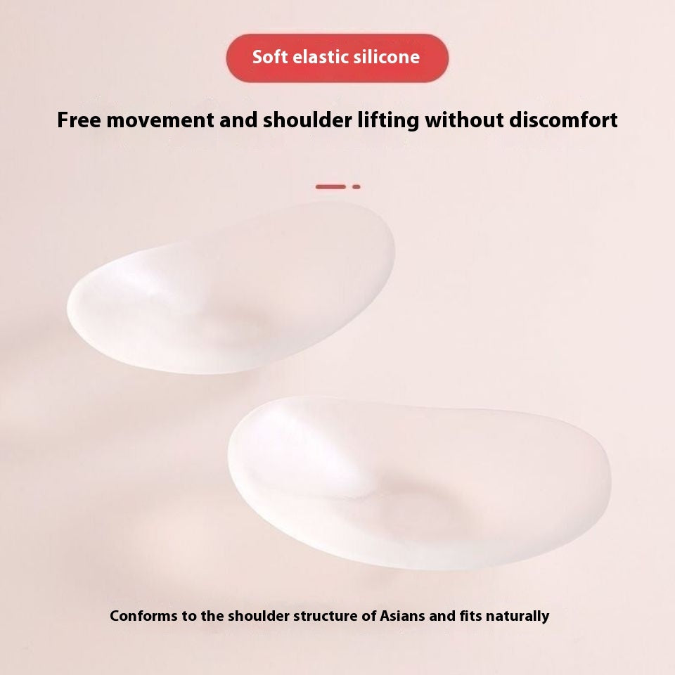 Self-adhesive Invisible Seamless Anti-slip Shoulder Narrow Silicone Men And Women Artifact Shoulder Pad