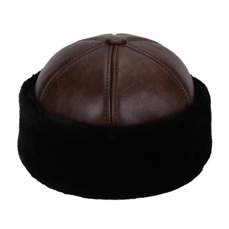 Haining Genuine Leather Cowhide Landlord Hat