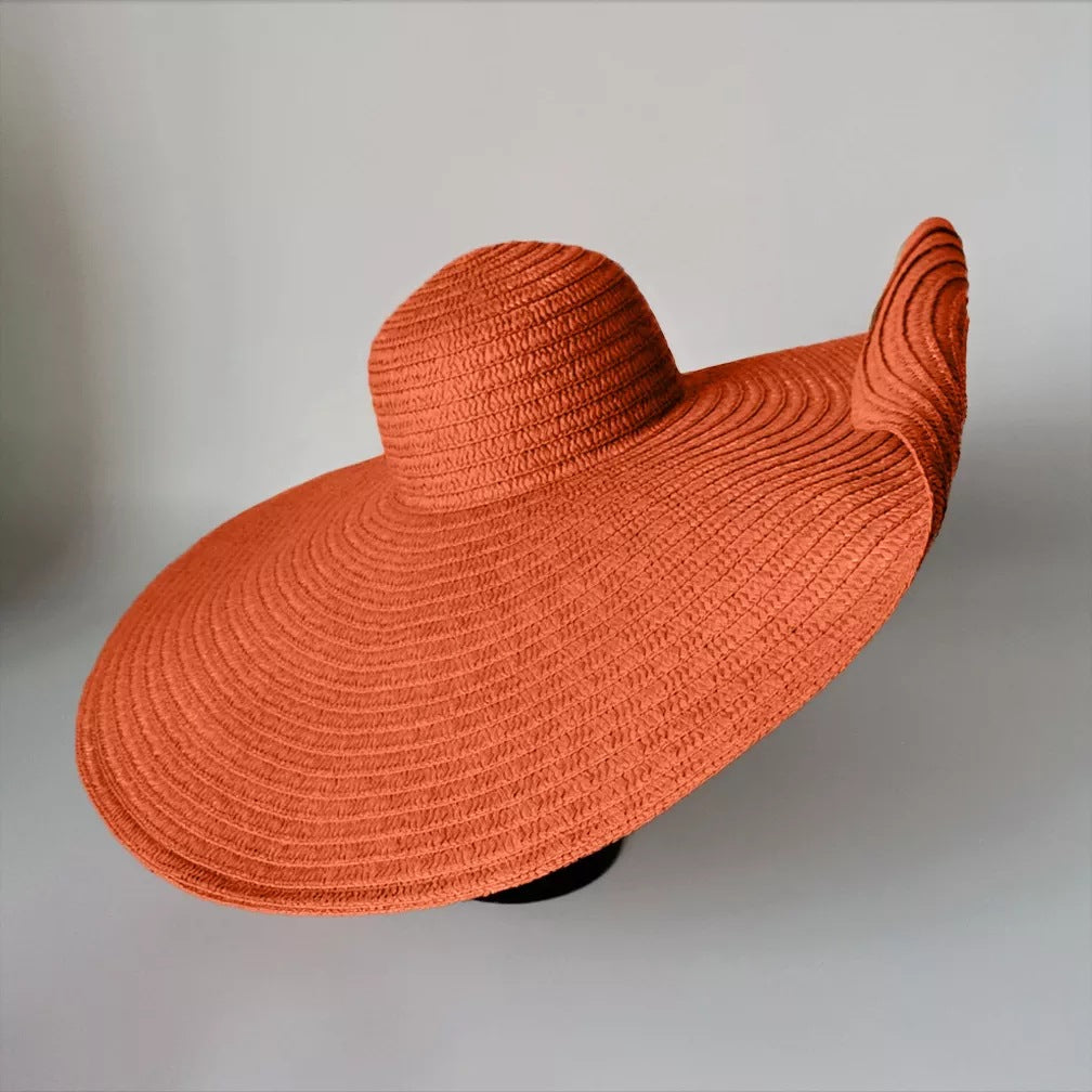 Super Large Brim Straw Hat Female Foldable Beach Hat