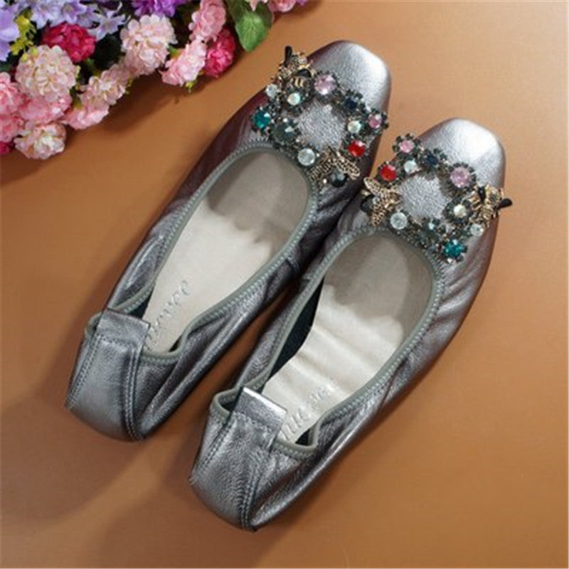 Flat Shoes With Shallow Mouth And Comfortable Low Heel