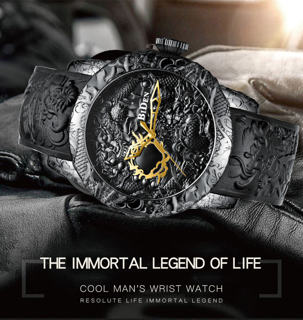 Men's creative fashion dragon watch