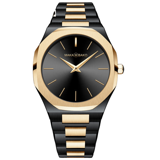 Simple stainless steel quartz watch