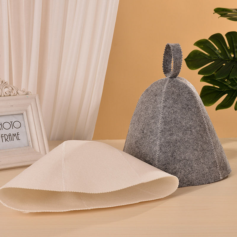 Thickened Felt Sauna Sweating Hat