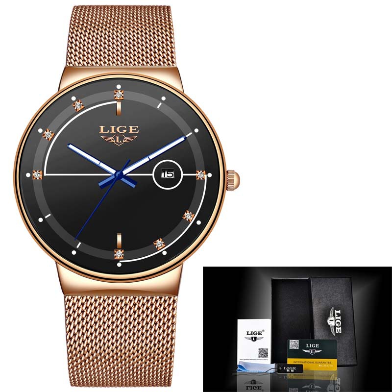 Multifunctional waterproof watch with mesh belt