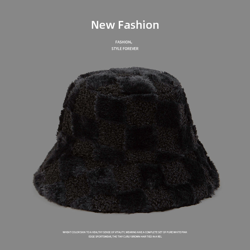 Autumn And Winter Lambswool Fisherman Basin Hat