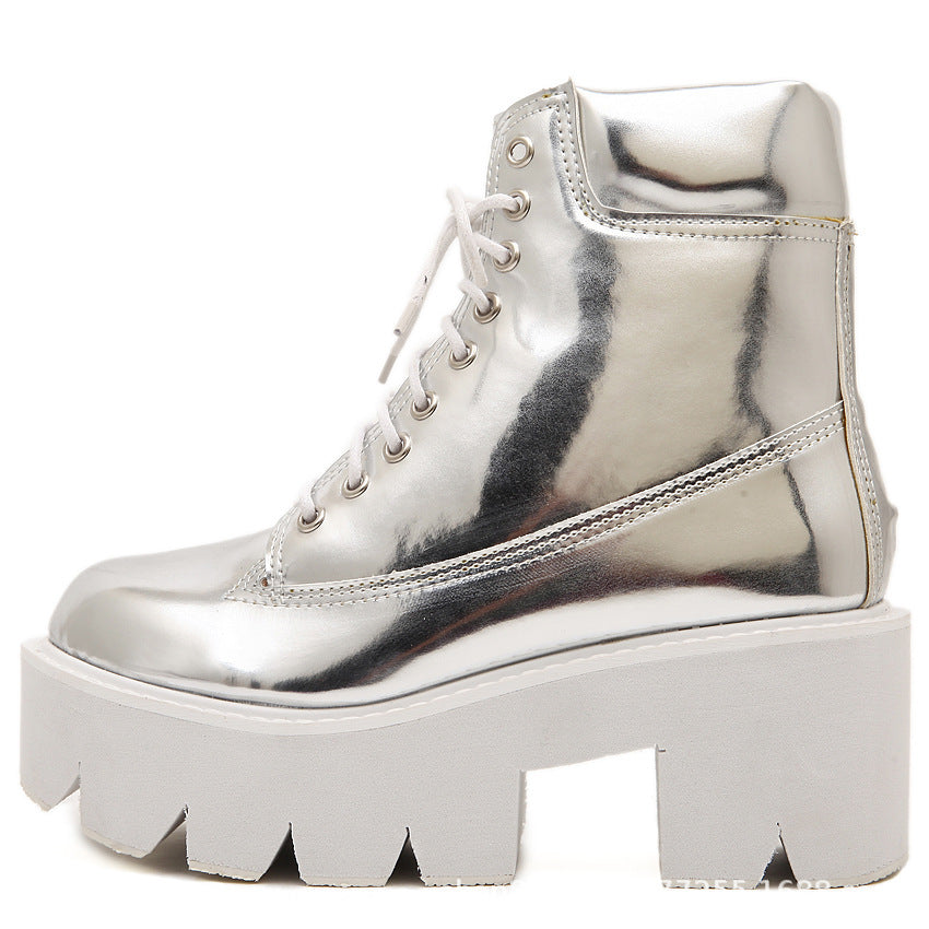 Super Texture Rock Female Boots Of High Quality