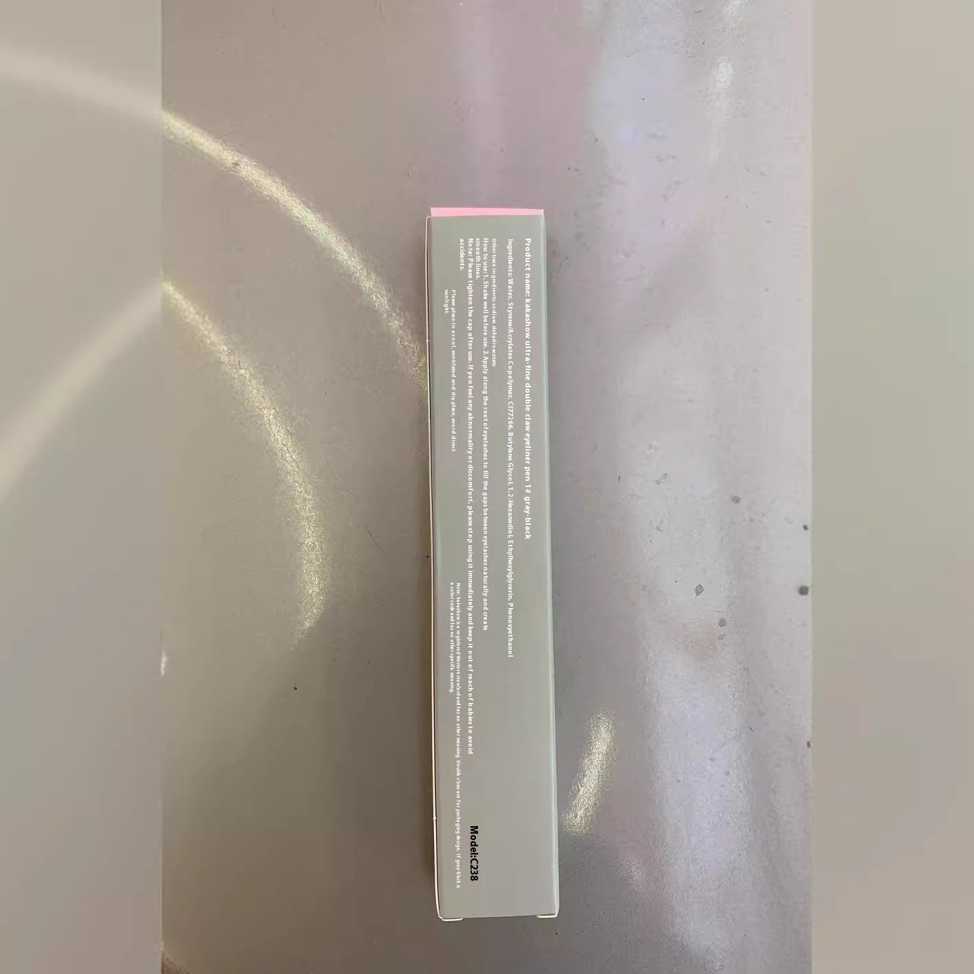 Kakashow Very Thin Double Claw Liquid Eyeliner Mom Eyelashes Crouching Silkworm