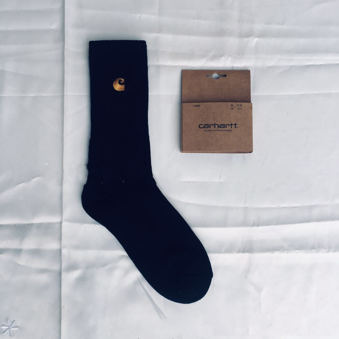 Mid-high tube gold label embroidery sports socks