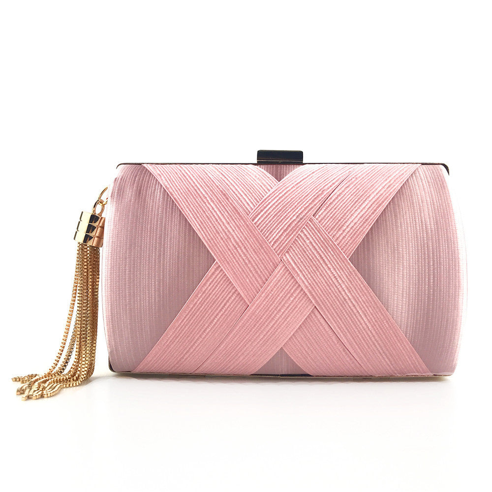 Aftenselskab Satin Mode Kvast Clutch