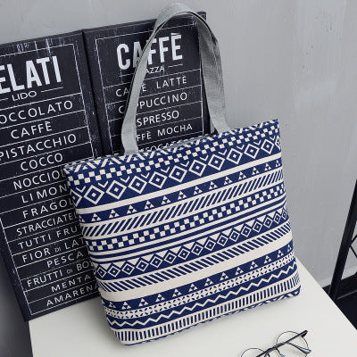 Korean Mori women's art canvas bag