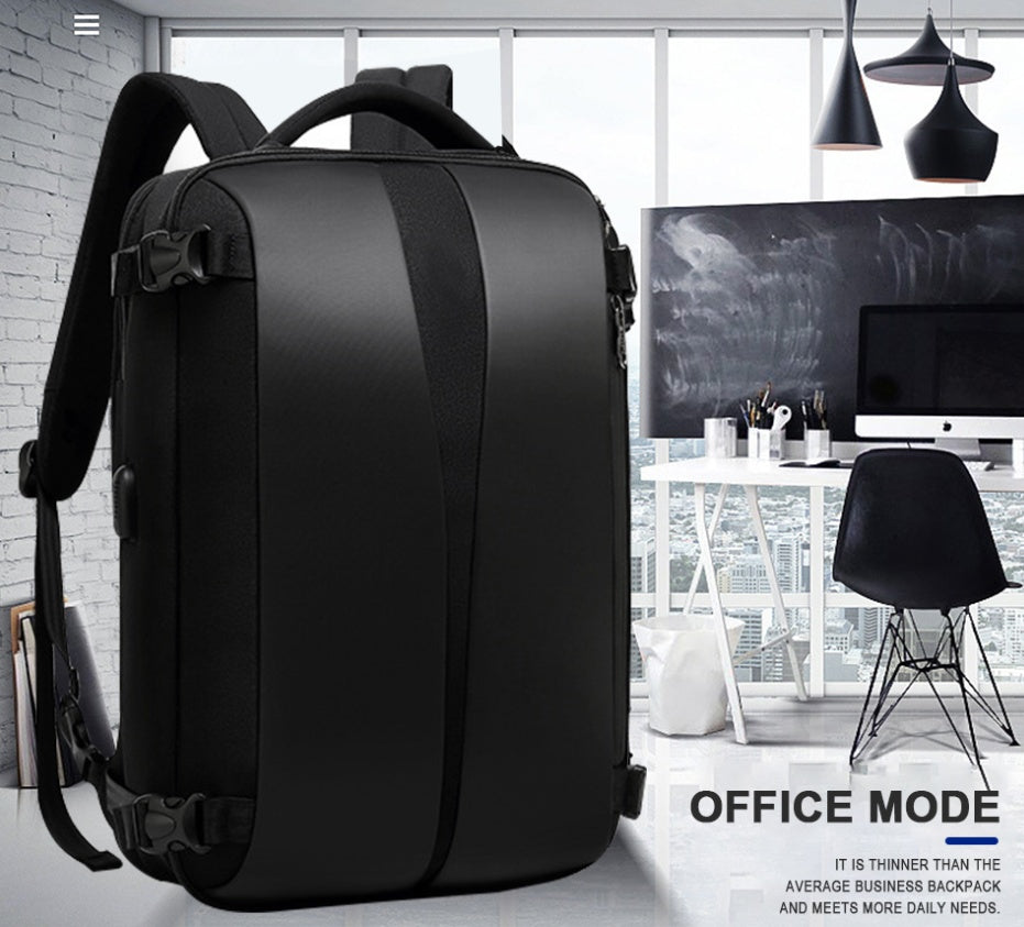 Anti-Theft Convertible USB Charging Backpack