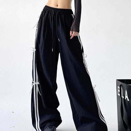 Bow Tie White Pants Leisure Cargo