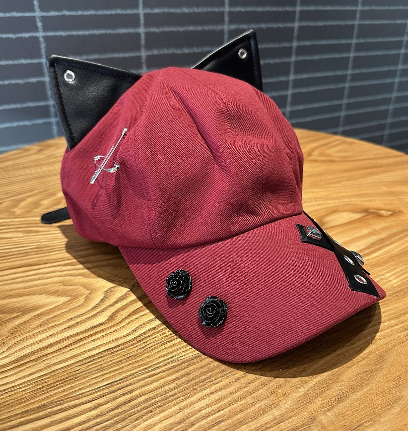 Niche Baseball Cap With Three-dimensional Cat Ears