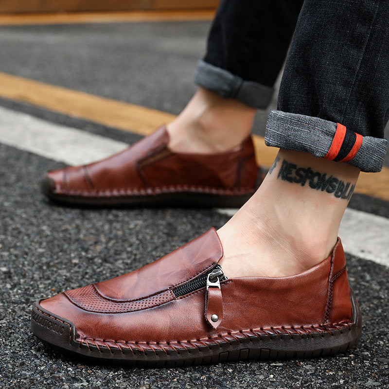 Men's casual leather shoes