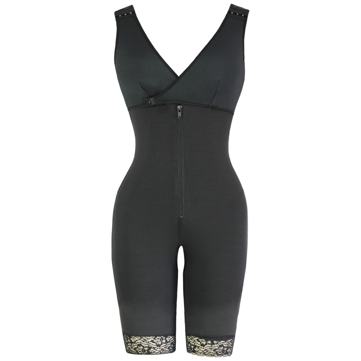 One-piece waist-length hip shapers