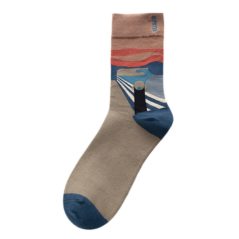 Personality and creativity hit color cotton socks