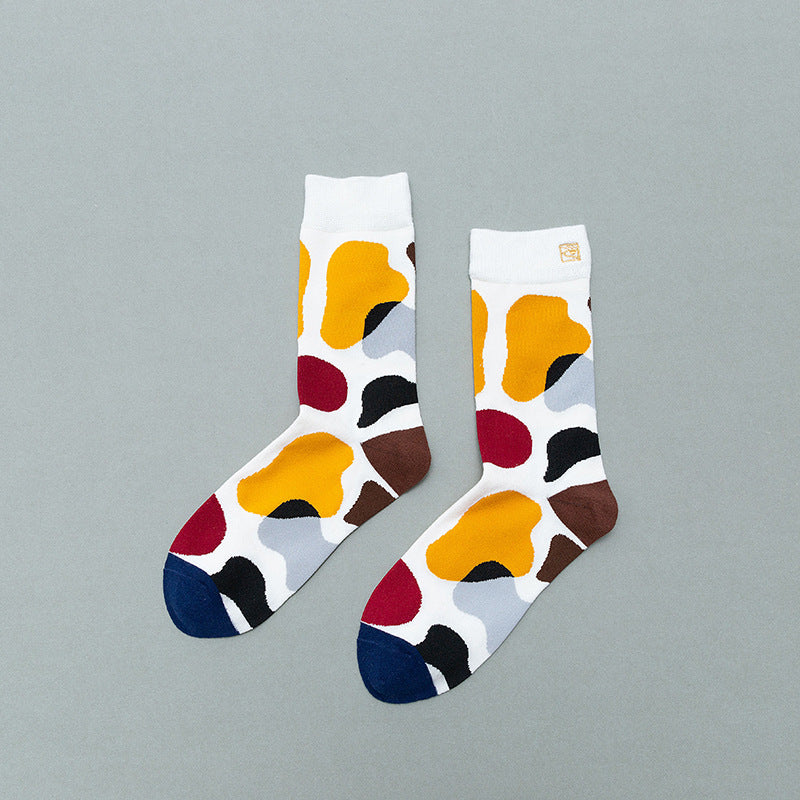 Retro Mid tube socks street art skateboard socks