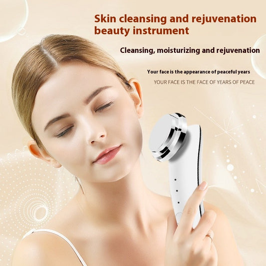 Inductive Therapeutical Instrument Quantum Sr Beautification Tool Red And Blue Light Vibration Massager Facial Cleansing And Firming Household