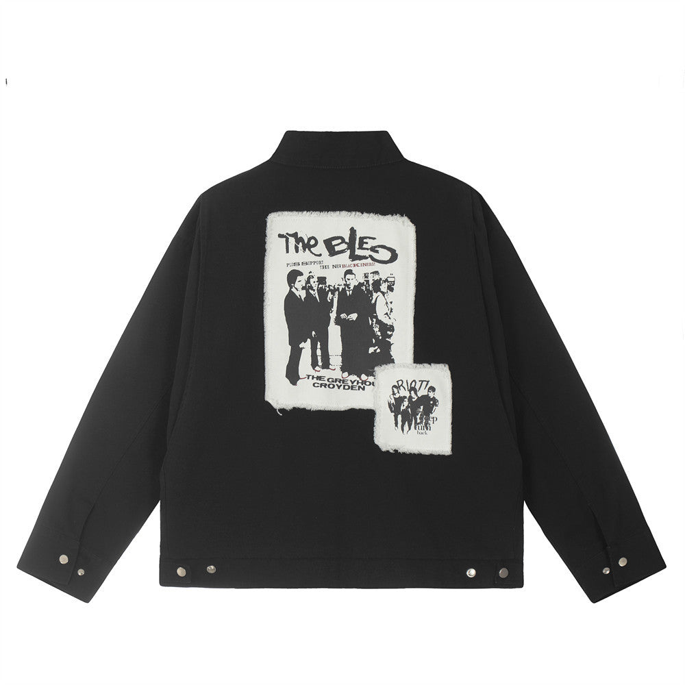 Fashion Retro Men's Canvas Denim Coat