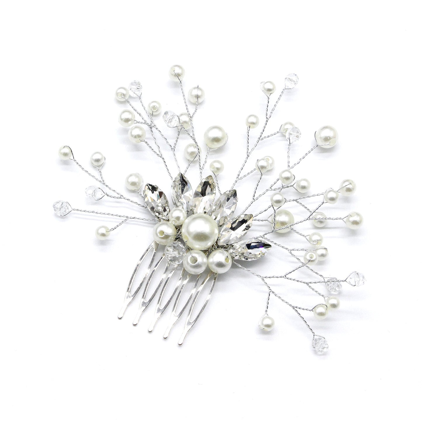 Bridal Headdress Pearl Hair Comb Wedding Bridal Accessories European And American Hot Sale Headdress Factory Direct Wholesale