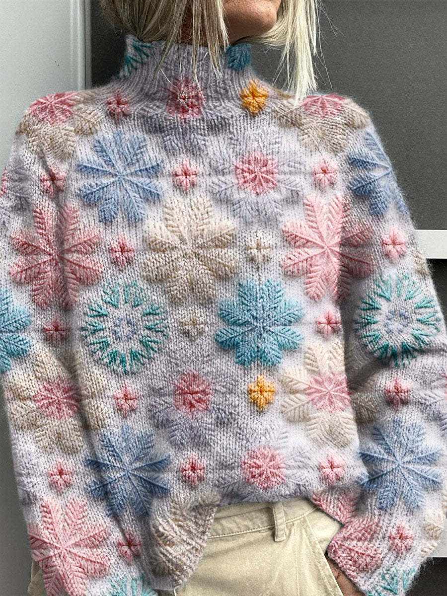 Dame enkel printet afslappet frakke cardigan sweater