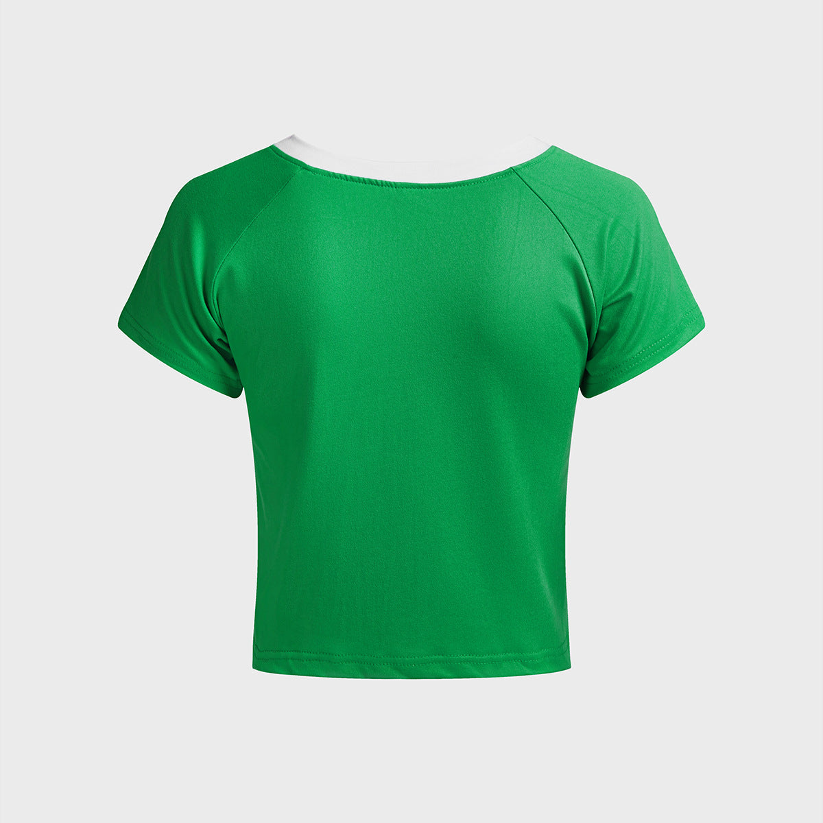 Slim-fit Street Pullover Contrast Color Top