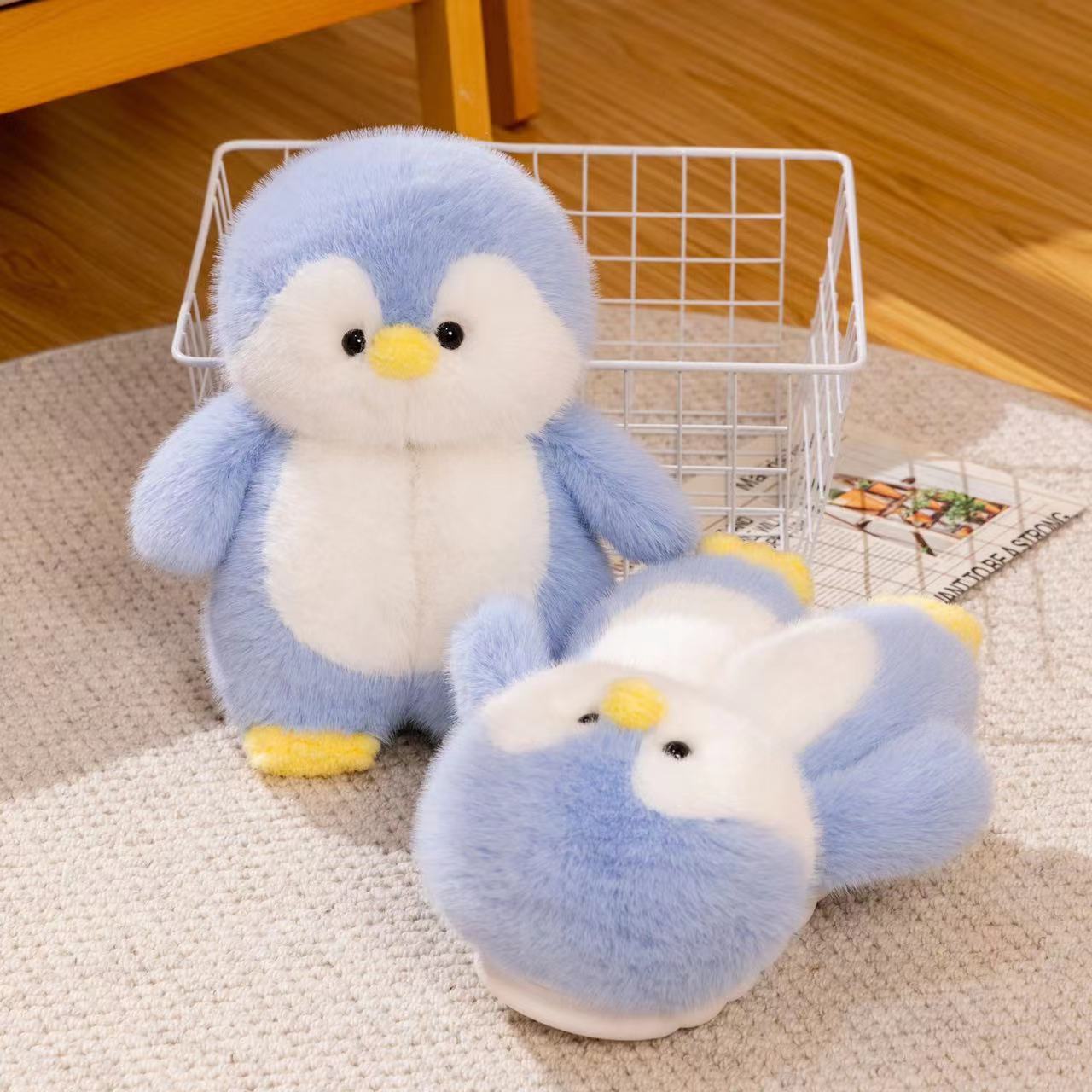Multi-colors Cute Penguin Fur Slippers Women Girls Warm Animal Slipper Female Indoor House Shoes Casual Soft Woman Fur Flipflops