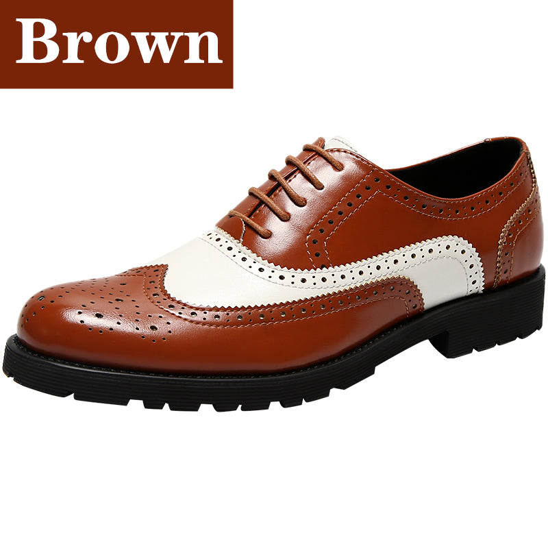 Color block business casual shoes