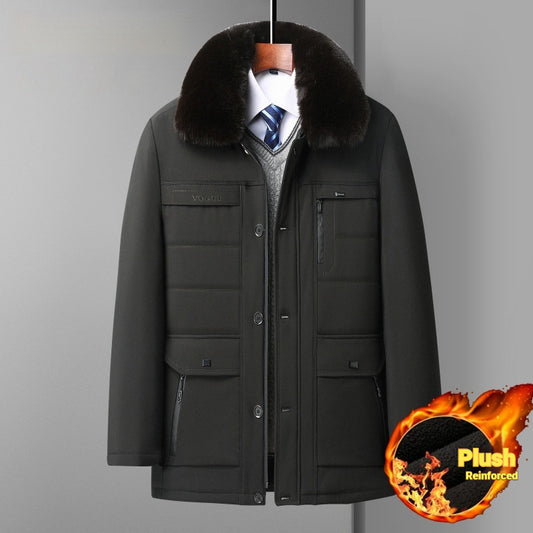 Mid-age Mens Lambswool Jacket