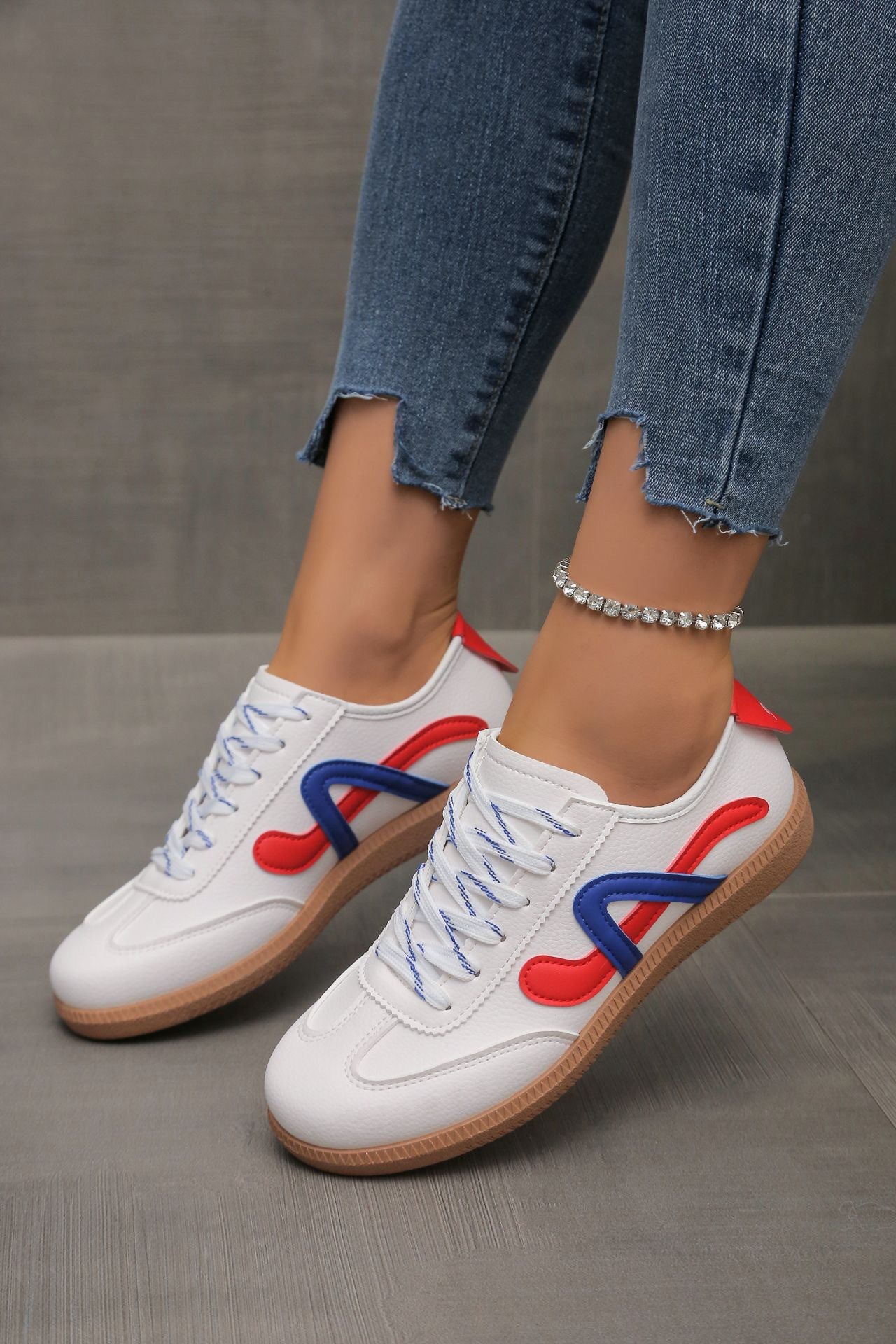 European And American Retro Color Matching Plus Size German Training Shoes Sneaker