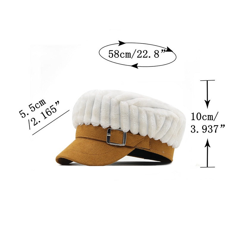 Women's Retro Plush Fashion Trend Simple Hat