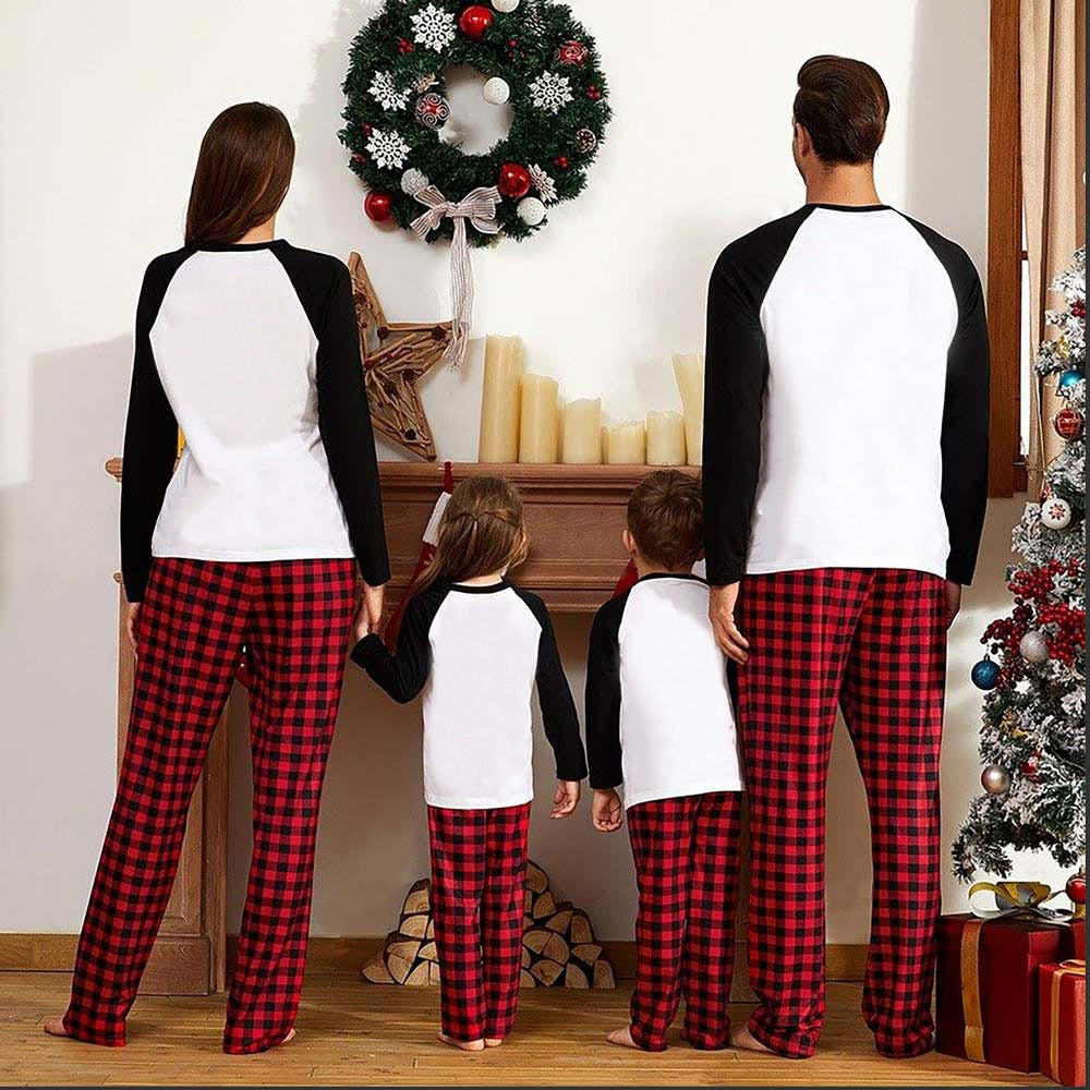 Christmas Printed Homewear Deer Pattern Parent-child Suit