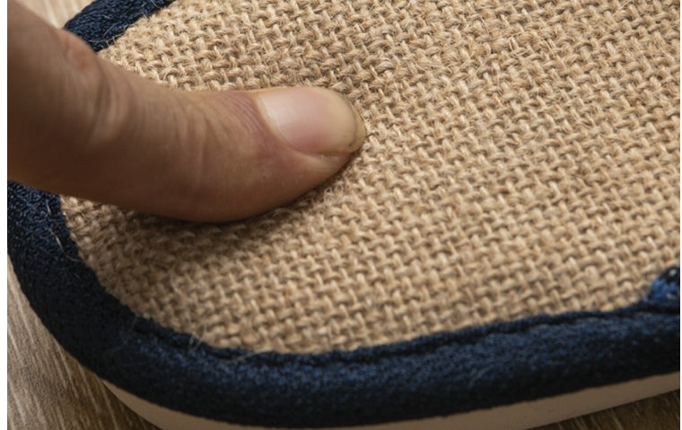 Hemp Slippers Women Floor Couples Non Slip Interior