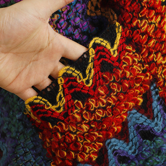 Bohemian Pocket Knit Shawl Outer Match