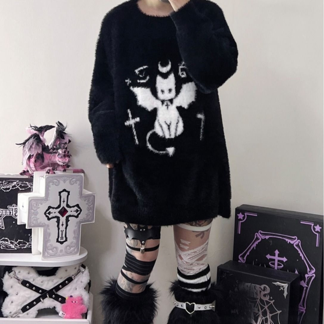 Soft Glutinous Mid-length Sweater Women