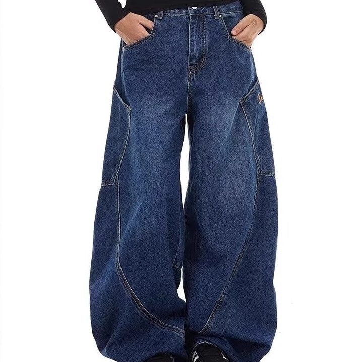 Design Large Pocket Machete Jeans For Men And Women